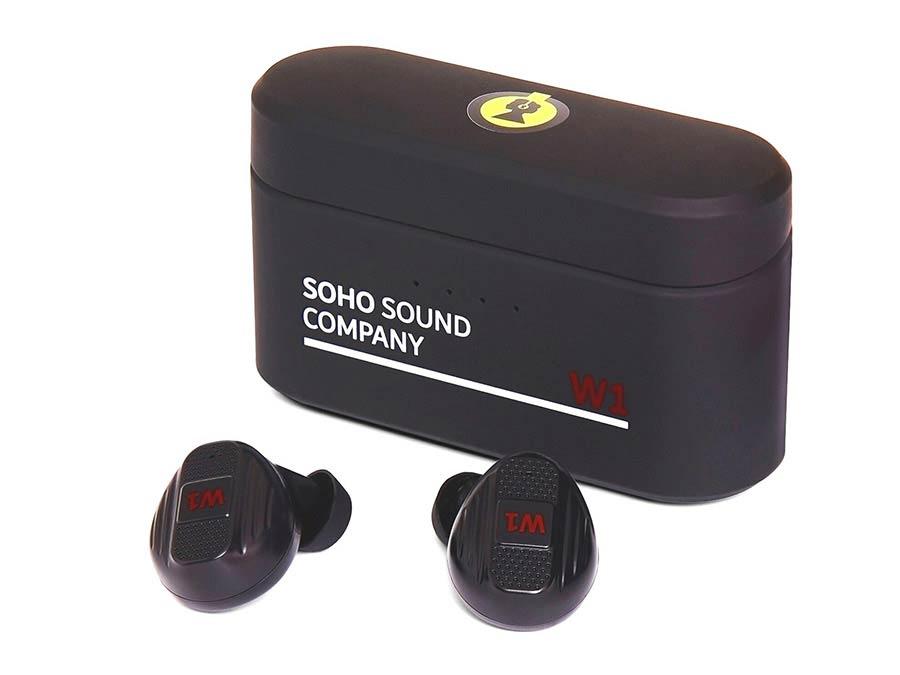 SOHO W1/BK Cuffie auricolari Bluetooth TWS, microfono, powerbank, colore nero